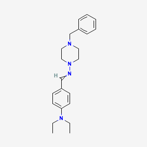 molecular formula C22H30N4 B3457512 4-benzyl-N-[4-(diethylamino)benzylidene]-1-piperazinamine 