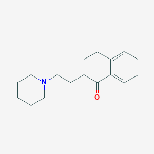 molecular formula C17H23NO B034576 2-(2-Piperidinoethyl)-1-tetralone CAS No. 101598-54-3