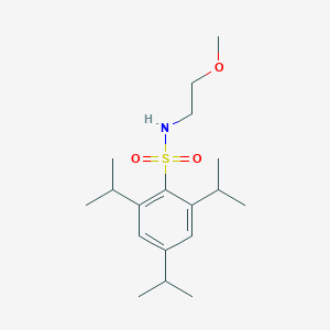 molecular formula C18H31NO3S B345781 2,4,6-triisopropyl-N-(2-methoxyethyl)benzenesulfonamide CAS No. 349115-95-3