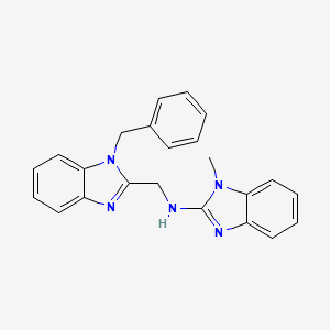 molecular formula C23H21N5 B3457851 N-[(1-benzyl-1H-benzimidazol-2-yl)methyl]-1-methyl-1H-benzimidazol-2-amine 