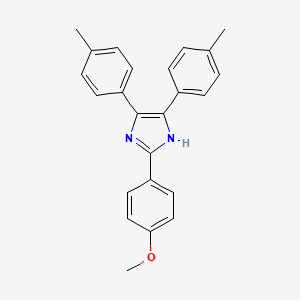 molecular formula C24H22N2O B3457865 2-(4-methoxyphenyl)-4,5-bis(4-methylphenyl)-1H-imidazole 