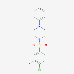 molecular formula C17H19ClN2O2S B345787 1-(4-Chloro-3-methylbenzenesulfonyl)-4-phenylpiperazine CAS No. 325813-87-4