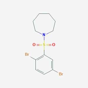 molecular formula C12H15Br2NO2S B345795 1-(2,5-Dibromophenyl)sulfonylazepane CAS No. 457961-20-5