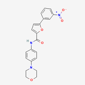 molecular formula C21H19N3O5 B3458008 N-[4-(4-morpholinyl)phenyl]-5-(3-nitrophenyl)-2-furamide 