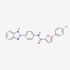 N-[4-(1H-benzimidazol-2-yl)phenyl]-5-(4-chlorophenyl)-2-furamide