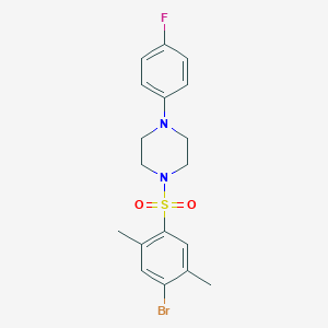 1-[(4-Bromo-2,5-dimethylphenyl)sulfonyl]-4-(4-fluorophenyl)piperazine