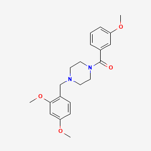 molecular formula C21H26N2O4 B3458076 1-(2,4-dimethoxybenzyl)-4-(3-methoxybenzoyl)piperazine 