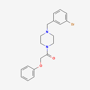 molecular formula C19H21BrN2O2 B3458086 1-(3-bromobenzyl)-4-(phenoxyacetyl)piperazine 