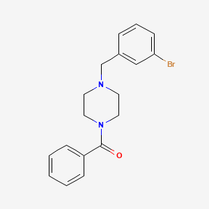 molecular formula C18H19BrN2O B3458088 1-benzoyl-4-(3-bromobenzyl)piperazine 