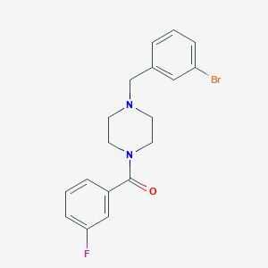molecular formula C18H18BrFN2O B3458098 1-(3-bromobenzyl)-4-(3-fluorobenzoyl)piperazine 