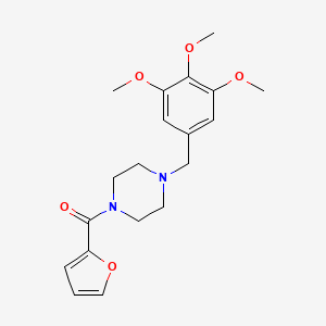 molecular formula C19H24N2O5 B3458103 1-(2-furoyl)-4-(3,4,5-trimethoxybenzyl)piperazine 