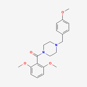 molecular formula C21H26N2O4 B3458125 1-(2,6-dimethoxybenzoyl)-4-(4-methoxybenzyl)piperazine 