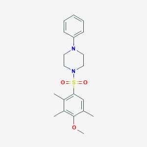 1-(4-Methoxy-2,3,5-trimethylbenzenesulfonyl)-4-phenylpiperazine