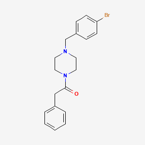 molecular formula C19H21BrN2O B3458131 1-(4-bromobenzyl)-4-(phenylacetyl)piperazine 