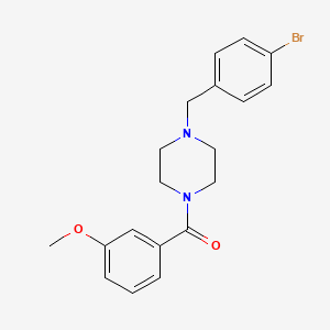 molecular formula C19H21BrN2O2 B3458146 1-(4-bromobenzyl)-4-(3-methoxybenzoyl)piperazine 