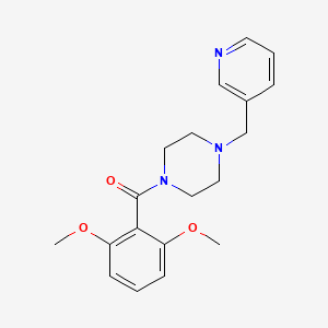 molecular formula C19H23N3O3 B3458170 1-(2,6-dimethoxybenzoyl)-4-(3-pyridinylmethyl)piperazine 