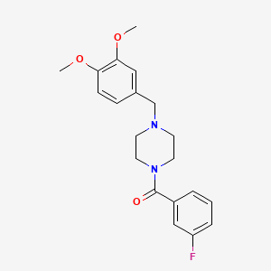 1-(3,4-dimethoxybenzyl)-4-(3-fluorobenzoyl)piperazine