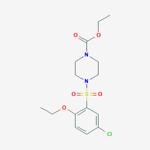 Ethyl 4-[(5-chloro-2-ethoxyphenyl)sulfonyl]piperazinecarboxylate