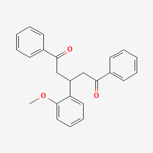 molecular formula C24H22O3 B3458225 3-(2-methoxyphenyl)-1,5-diphenyl-1,5-pentanedione 