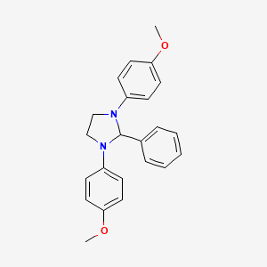 molecular formula C23H24N2O2 B3458296 1,3-bis(4-methoxyphenyl)-2-phenylimidazolidine 