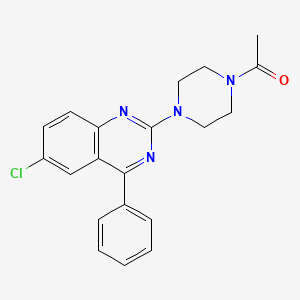 molecular formula C20H19ClN4O B3458317 2-(4-acetyl-1-piperazinyl)-6-chloro-4-phenylquinazoline 