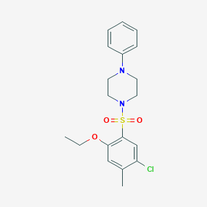 1-(5-Chloro-2-ethoxy-4-methylbenzenesulfonyl)-4-phenylpiperazine