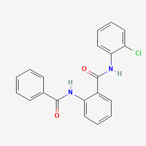 molecular formula C20H15ClN2O2 B3458327 2-(benzoylamino)-N-(2-chlorophenyl)benzamide 