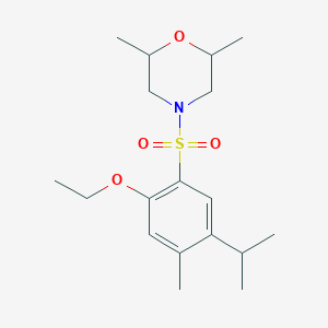 4-[(2-Ethoxy-5-isopropyl-4-methylphenyl)sulfonyl]-2,6-dimethylmorpholine