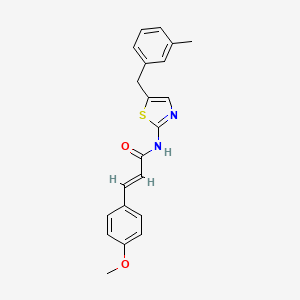 3-(4-methoxyphenyl)-N-[5-(3-methylbenzyl)-1,3-thiazol-2-yl]acrylamide