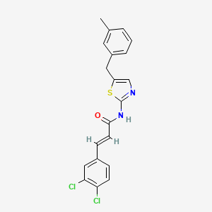 molecular formula C20H16Cl2N2OS B3458361 3-(3,4-dichlorophenyl)-N-[5-(3-methylbenzyl)-1,3-thiazol-2-yl]acrylamide 