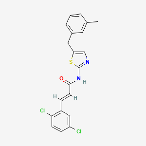 molecular formula C20H16Cl2N2OS B3458365 3-(2,5-dichlorophenyl)-N-[5-(3-methylbenzyl)-1,3-thiazol-2-yl]acrylamide 