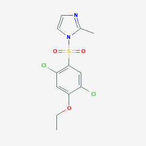 molecular formula C12H12Cl2N2O3S B345840 1-(2,5-Dichloro-4-ethoxyphenyl)sulfonyl-2-methylimidazole CAS No. 898639-57-1