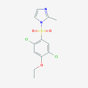 molecular formula C12H12Cl2N2O3S B345840 1-(2,5-二氯-4-乙氧基苯基)磺酰-2-甲基咪唑 CAS No. 898639-57-1