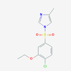 molecular formula C12H13ClN2O3S B345841 1-(4-Chloro-3-ethoxyphenyl)sulfonyl-4-methylimidazole CAS No. 801224-95-3