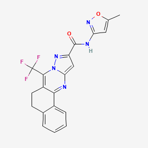 N-(5-methyl-3-isoxazolyl)-7-(trifluoromethyl)-5,6-dihydrobenzo[h]pyrazolo[5,1-b]quinazoline-10-carboxamide