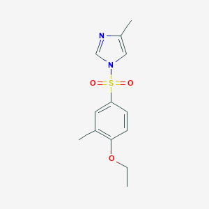 molecular formula C13H16N2O3S B345852 1-(4-Ethoxy-3-methylphenyl)sulfonyl-4-methylimidazole CAS No. 833440-78-1