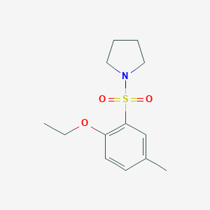 molecular formula C13H19NO3S B345854 1-(2-Ethoxy-5-methylphenyl)sulfonylpyrrolidine CAS No. 714212-08-5