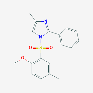 1-[(2-methoxy-5-methylphenyl)sulfonyl]-4-methyl-2-phenyl-1H-imidazole