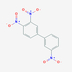 molecular formula C12H7N3O6 B034586 1,1'-Biphenyl, 3,3',4-trinitro- CAS No. 106323-83-5