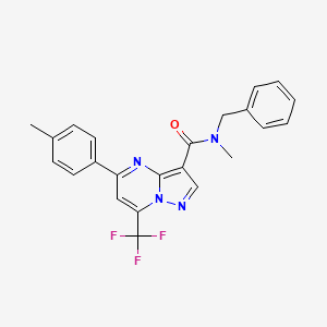 molecular formula C23H19F3N4O B3458653 N-benzyl-N-methyl-5-(4-methylphenyl)-7-(trifluoromethyl)pyrazolo[1,5-a]pyrimidine-3-carboxamide CAS No. 5815-98-5