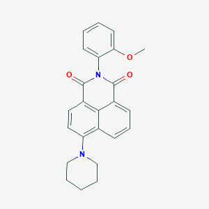 molecular formula C24H22N2O3 B3458709 2-(2-methoxyphenyl)-6-(1-piperidinyl)-1H-benzo[de]isoquinoline-1,3(2H)-dione 