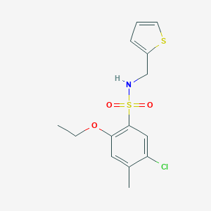 [(5-Chloro-2-ethoxy-4-methylphenyl)sulfonyl](2-thienylmethyl)amine