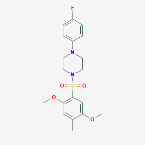 1-[(2,5-Dimethoxy-4-methylphenyl)sulfonyl]-4-(4-fluorophenyl)piperazine
