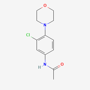 molecular formula C12H15ClN2O2 B3458809 N-[3-chloro-4-(4-morpholinyl)phenyl]acetamide 