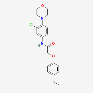 N-[3-chloro-4-(4-morpholinyl)phenyl]-2-(4-ethylphenoxy)acetamide