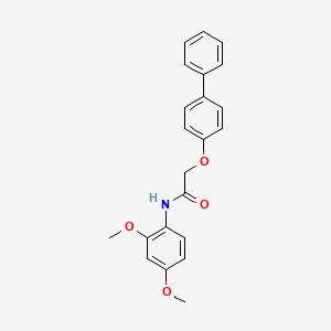 molecular formula C22H21NO4 B3458911 2-(4-biphenylyloxy)-N-(2,4-dimethoxyphenyl)acetamide 