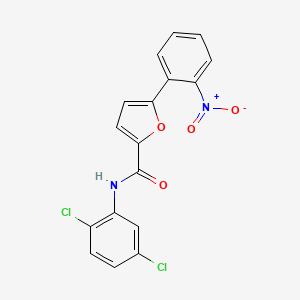 molecular formula C17H10Cl2N2O4 B3458920 N-(2,5-dichlorophenyl)-5-(2-nitrophenyl)-2-furamide 