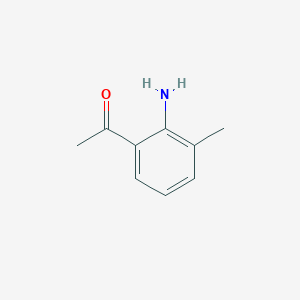 molecular formula C9H11NO B034590 1-(2-氨基-3-甲基苯基)乙酮 CAS No. 53657-94-6