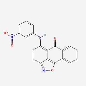 5-[(3-nitrophenyl)amino]-6H-anthra[1,9-cd]isoxazol-6-one