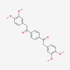 molecular formula C26H26O6 B3459053 1,1'-(1,4-phenylene)bis[2-(3,4-dimethoxyphenyl)ethanone] CAS No. 113271-87-7